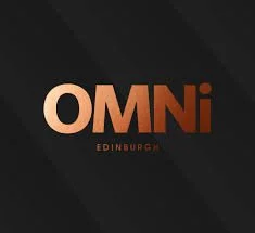 OMNI Edinburgh logo on a black background. shopping centre