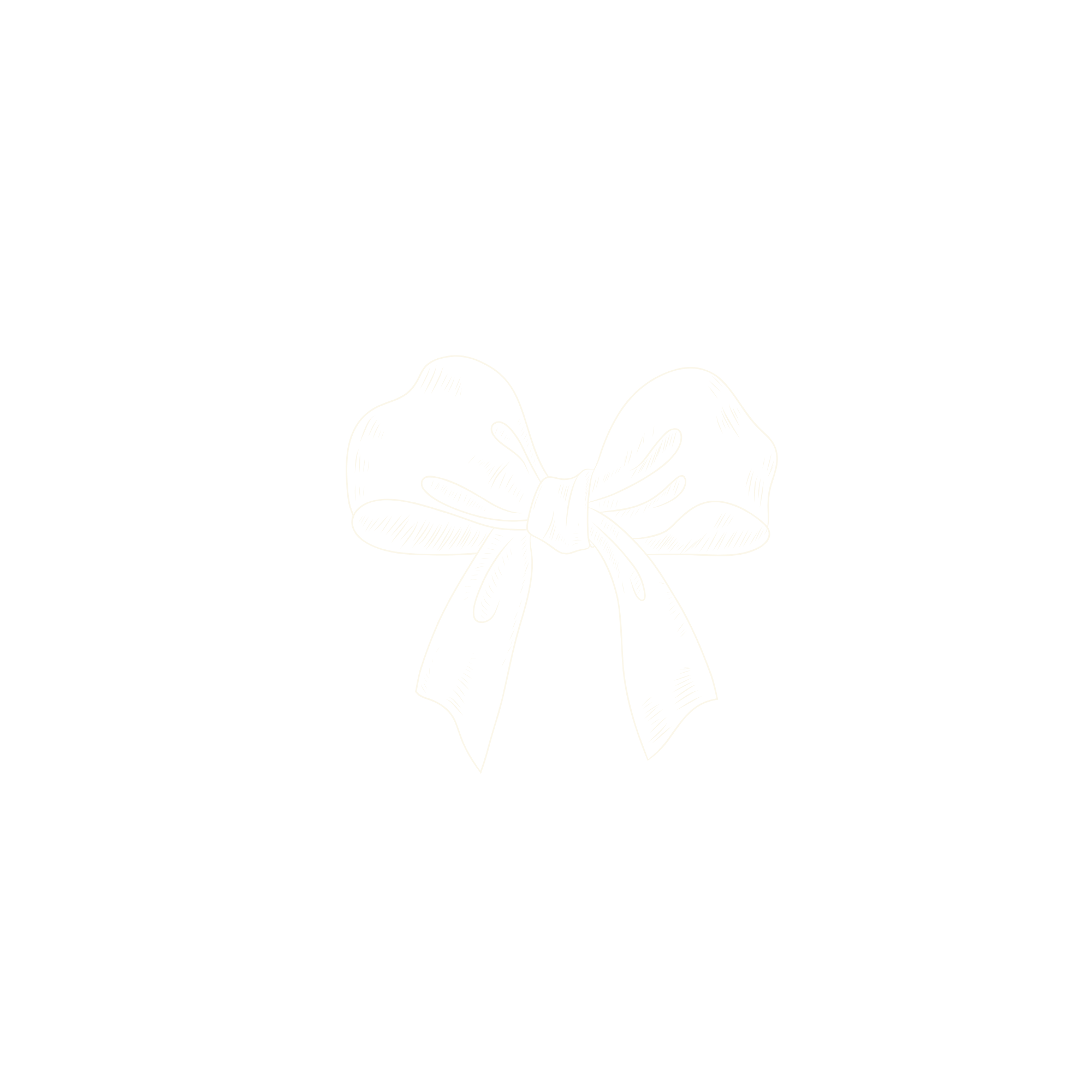 White outline of a ribbon