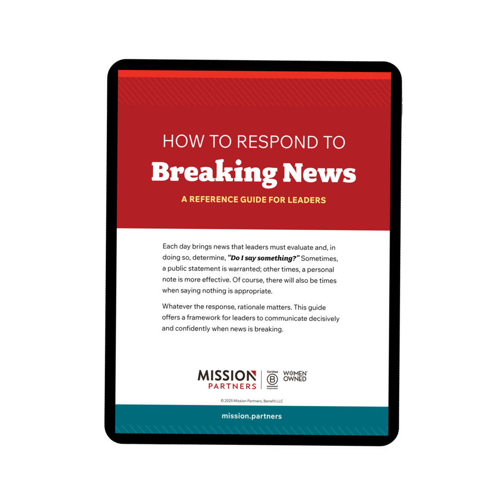 How to Respond to Breaking News