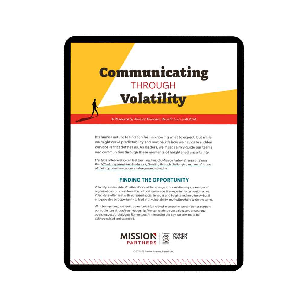 Communicating Through Volatility