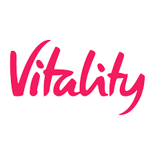 The word "Vitality" written in pink cursive text.