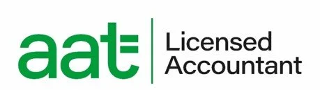 AAT Licensed Accountant logo with green and black text