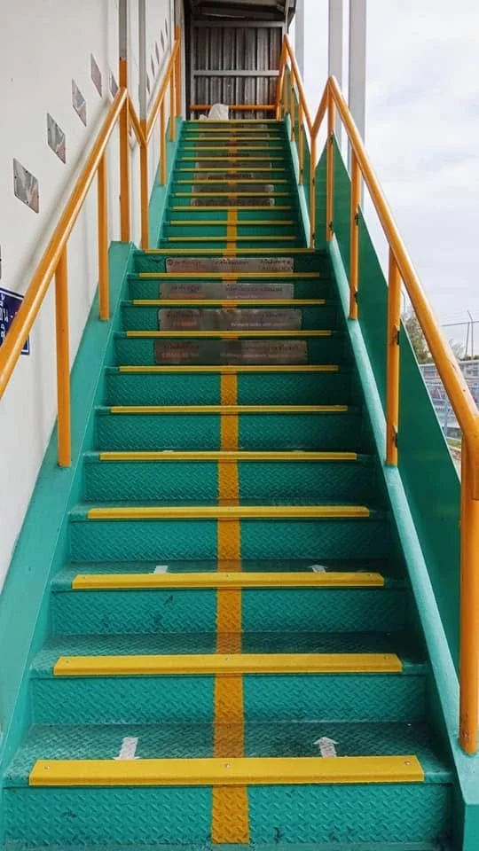 แผ่นกันลื่น Anti Slip  สำหรับบันไดเหล็กและพื้นที่อุตสาหกรรม แบรนด์ ASD ANTI SLIP