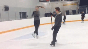 Figure skating harness training