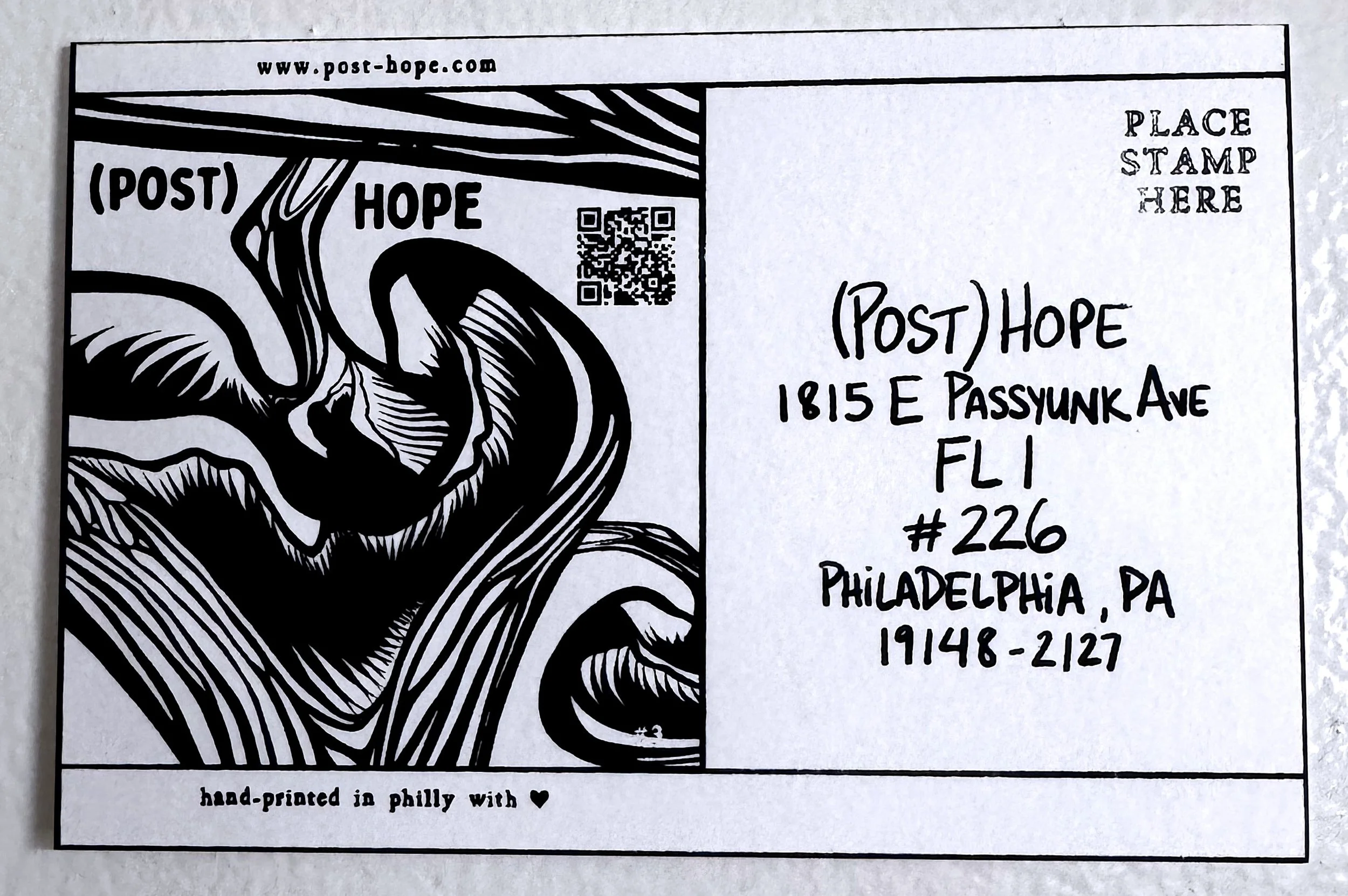 Design #3 - QR Postcard