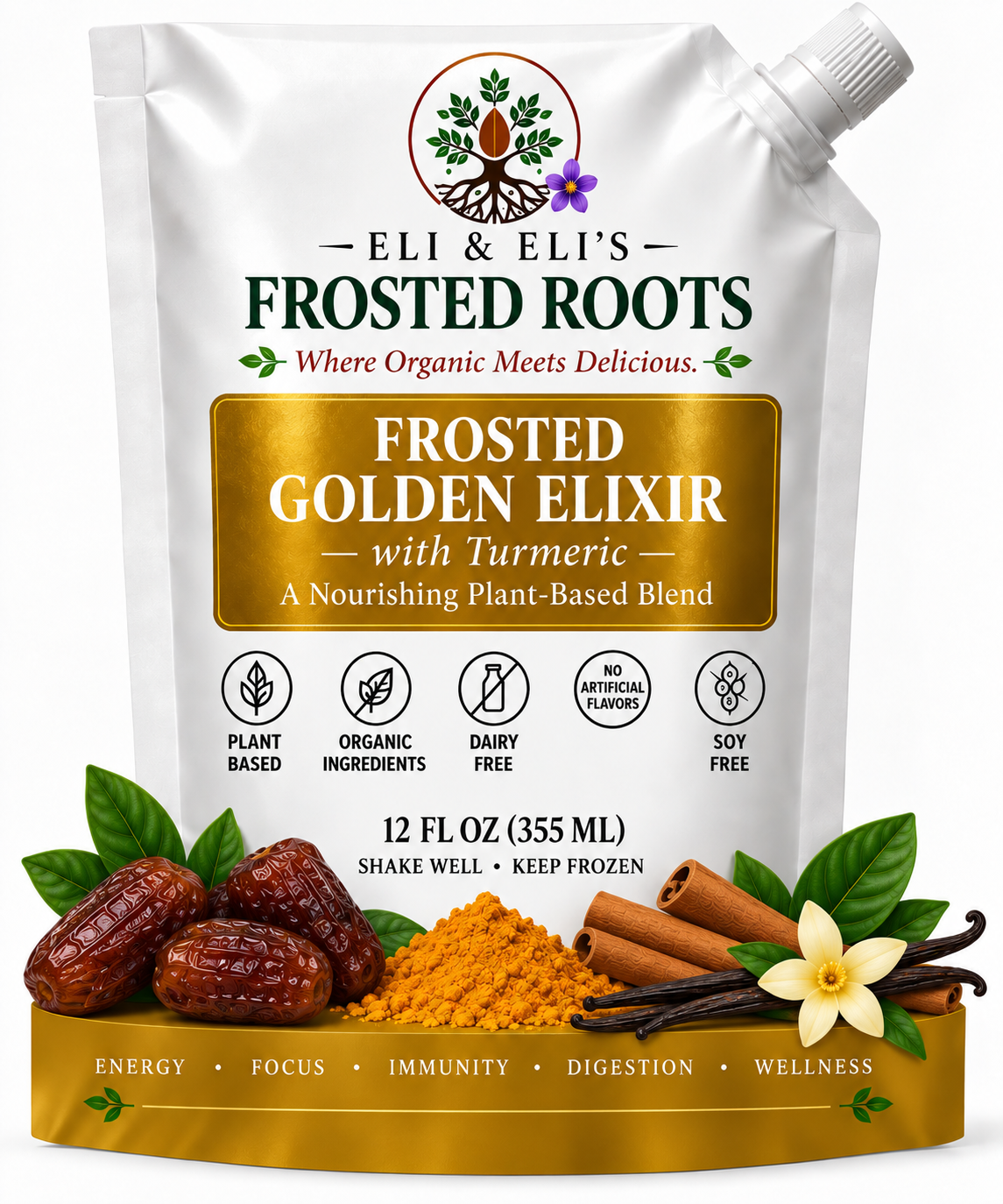Sunshine in every sip: Frosted Golden Elixir