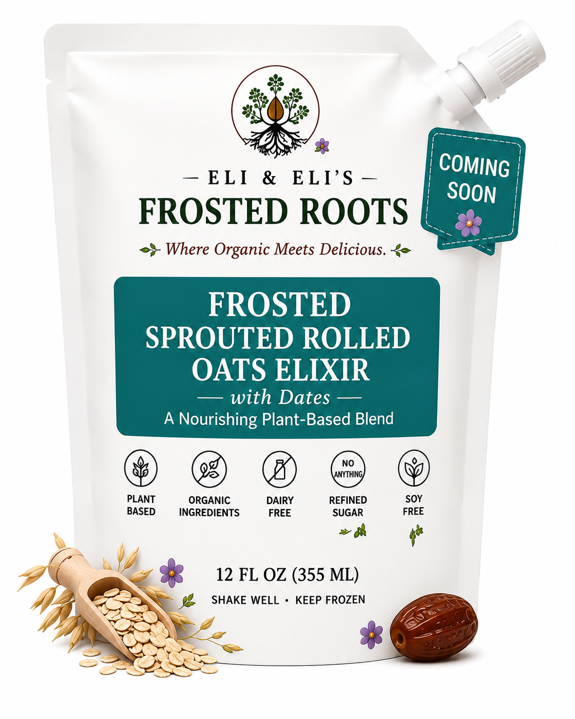 Frosted Sprouted Rolled Oats Elixir