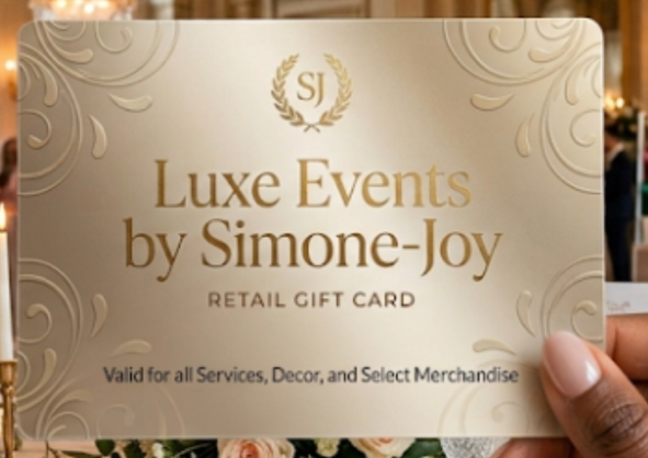 Luxe Events by SJ Gift Card