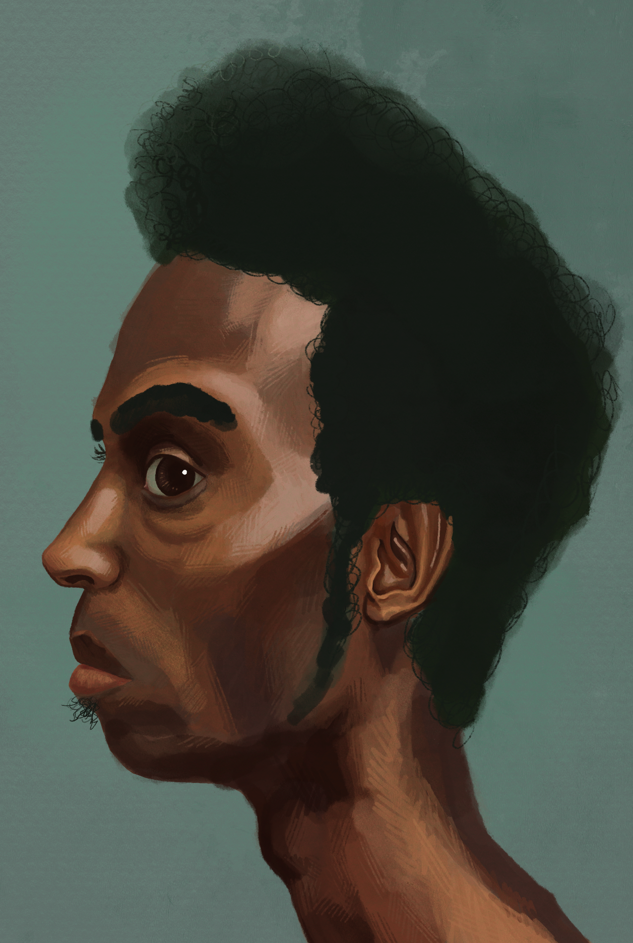 Wide-eyed Profile (2024)