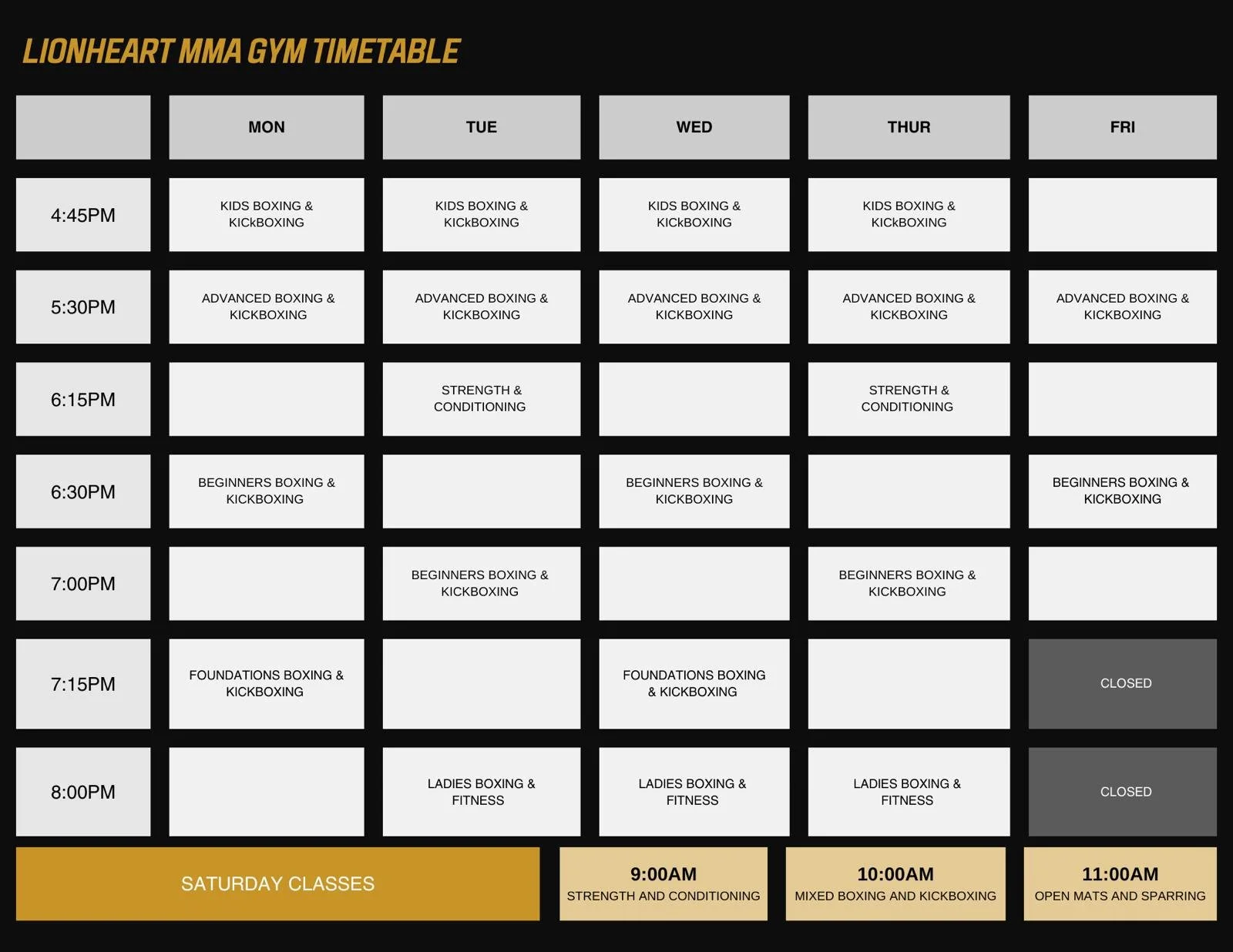 timetable