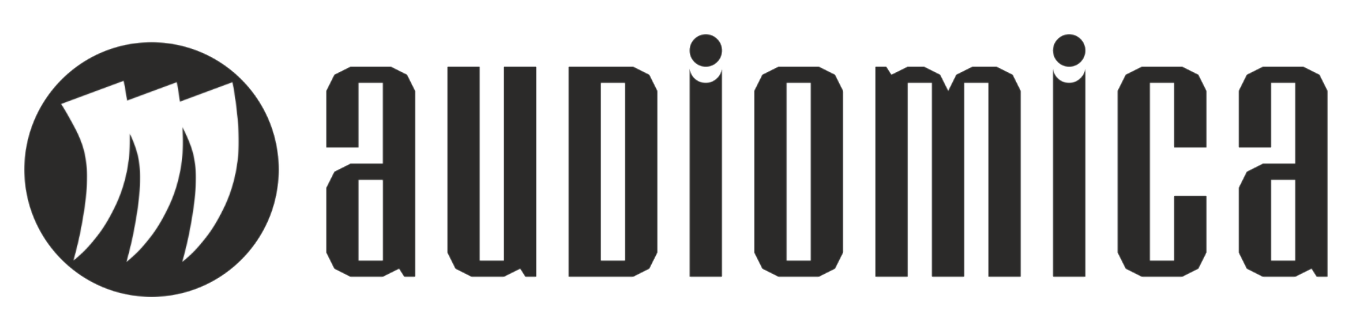 Logo Audiomica - YBA, marchio di cavi hi-fi distribuito da Audiovision Modena