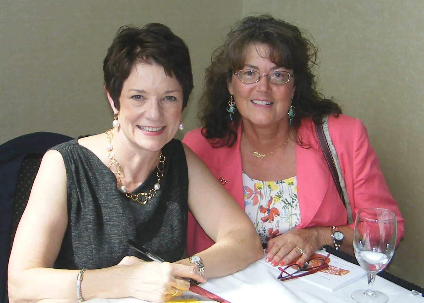 Author Sue Monk Kidd with Karen M. Peluso
