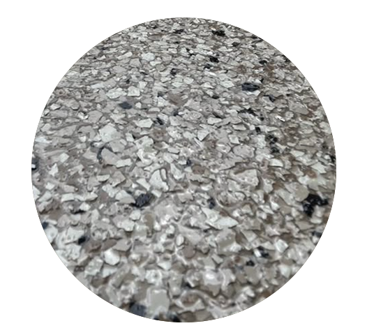 Close-up of a gravel or rocky surface with small, irregularly shaped stones.