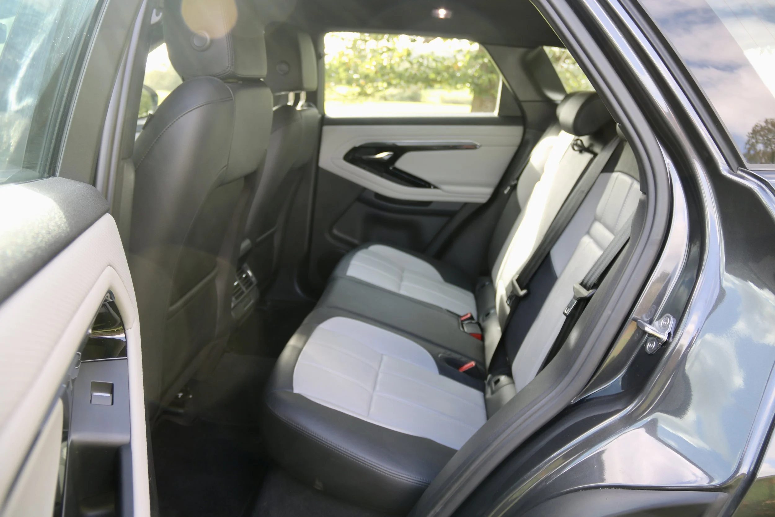 2023 Range Rover Evoque Hybrid R-Dynamic S rear seats passenger side.JPG
