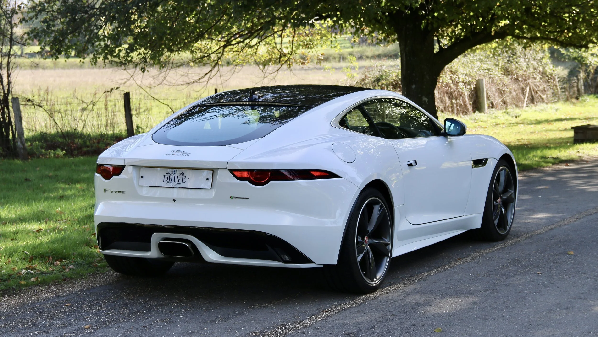 2017 Jaguar F Type I4 R-Dynamic Coupe right rear quarter higher.JPG