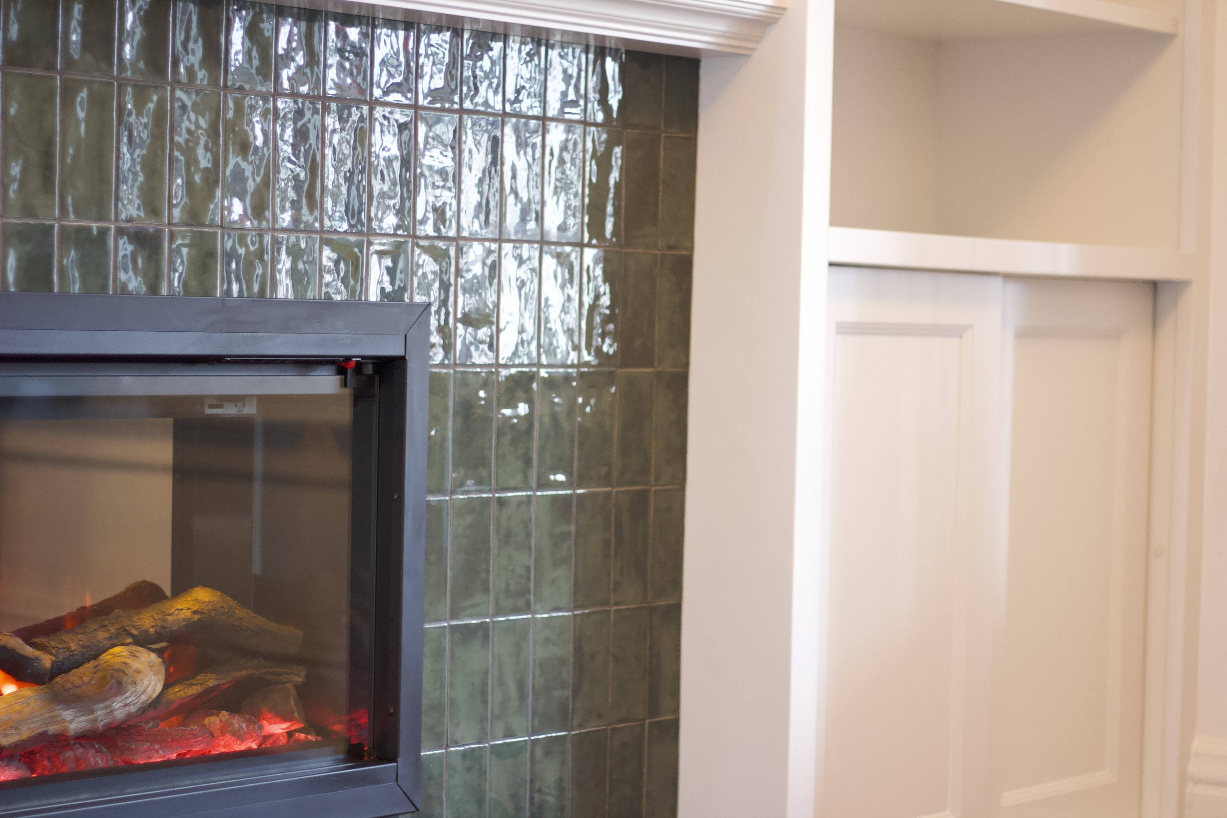 High Park // Bookcases + Fireplace