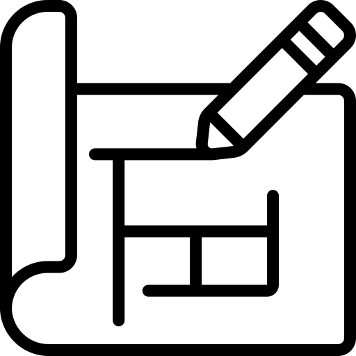 A black and white line drawing of a whale with a smaller fish next to it.