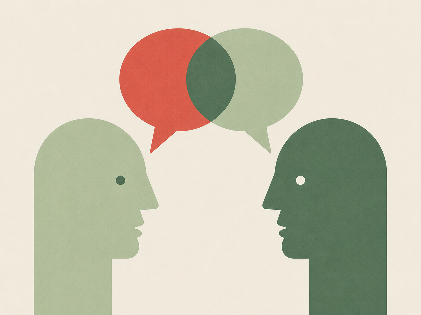 Couple talking to each other