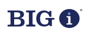 Logo with the word 'BIG' in uppercase letters and a small circle with the letter 'i' inside it.