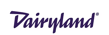 Dairyland logo in purple text