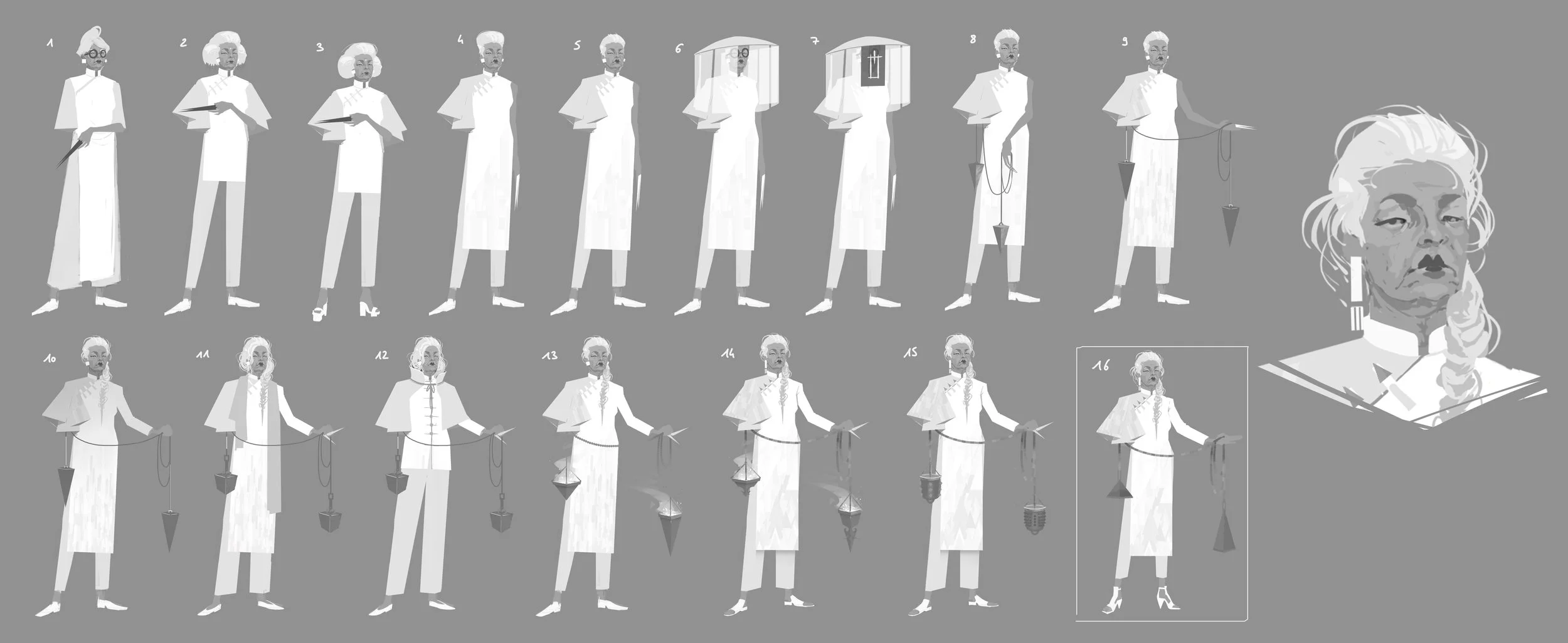 	
the tower - Jinfeng Character exploration for Sifu by Servane Altermatt
