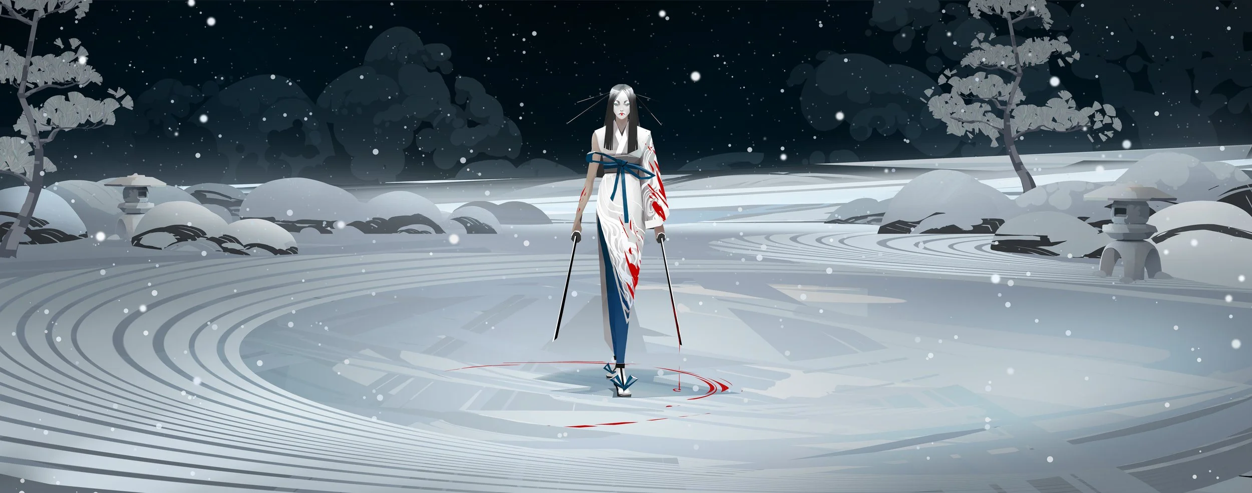 the museum - Kuroki Character en environment exploration for Sifu by Lead Concept Artist Servane Altermatt