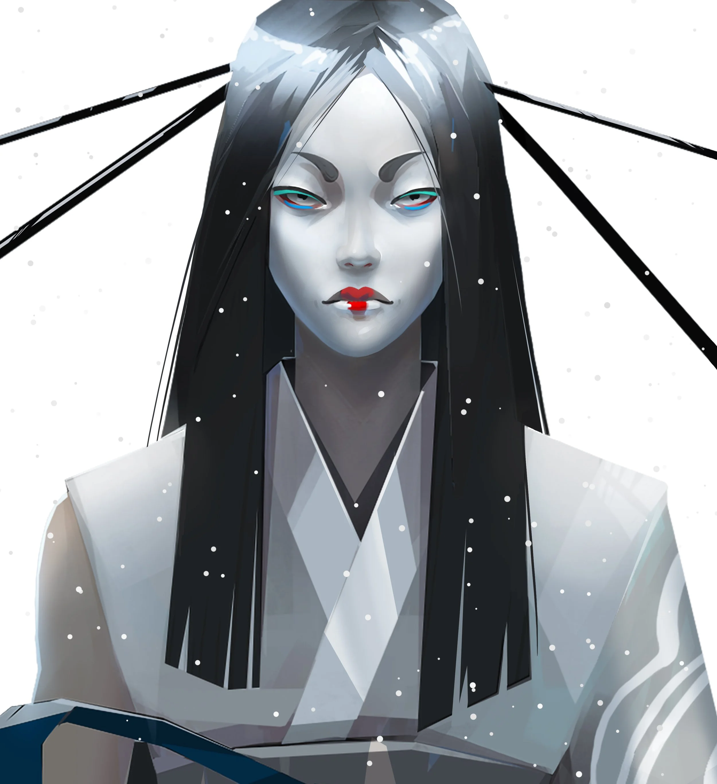 	
the museum - Kuroki Portrait for Sifu video game by Servane Altermatt