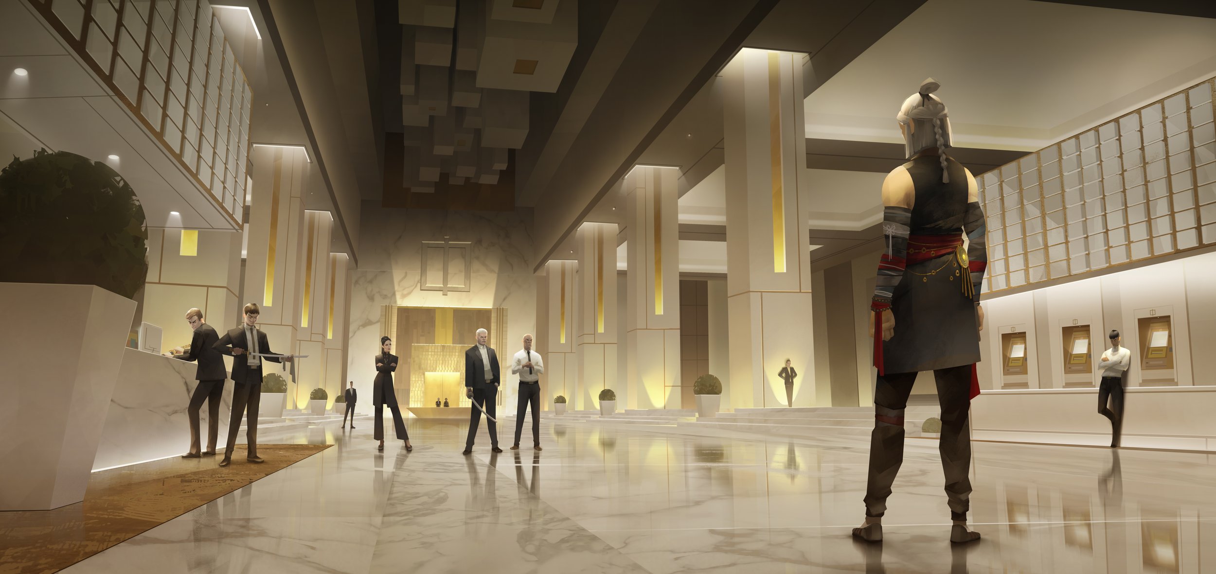 	
the tower - Sifu video game environment concept art by Servane Altermatt