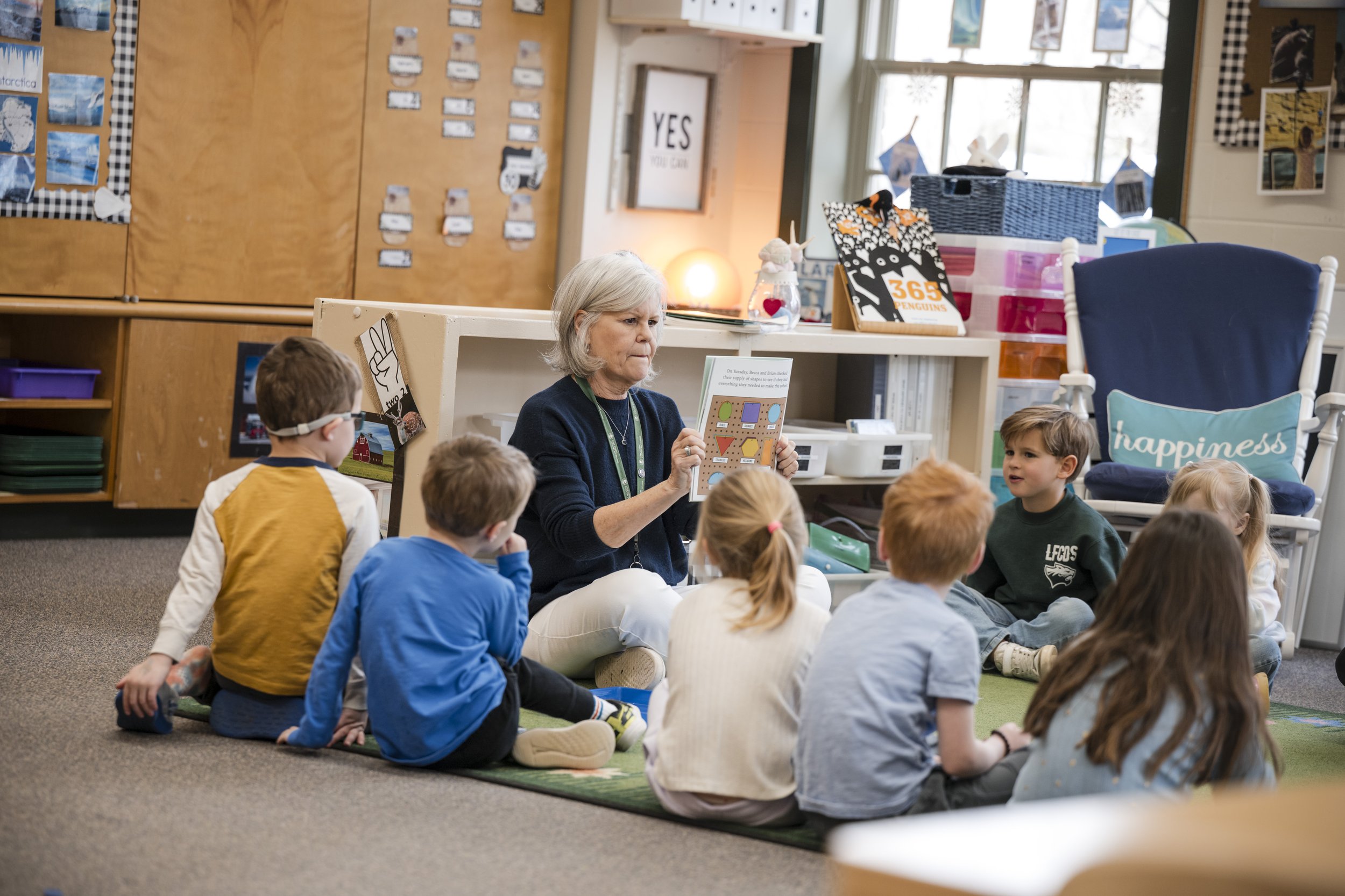 Morning Meeting starts the day with greetings, sharing, and early confidence-building.