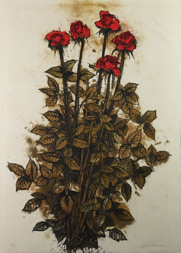 Red Roses, 32/35, 2002, Color lithograph, 30x22