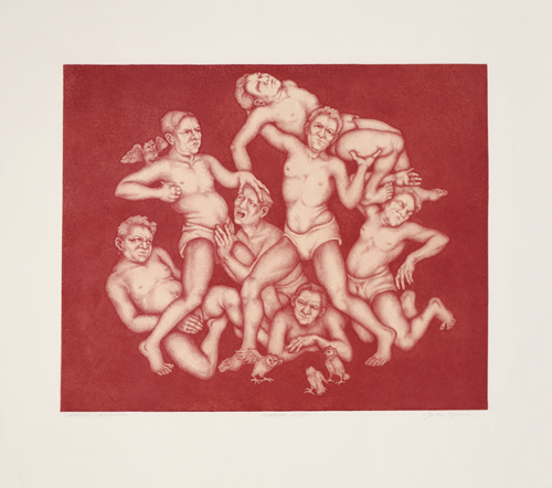 Sleepers, Cadmium, Flatbed II/III,(2015) 22 x 25-1/2