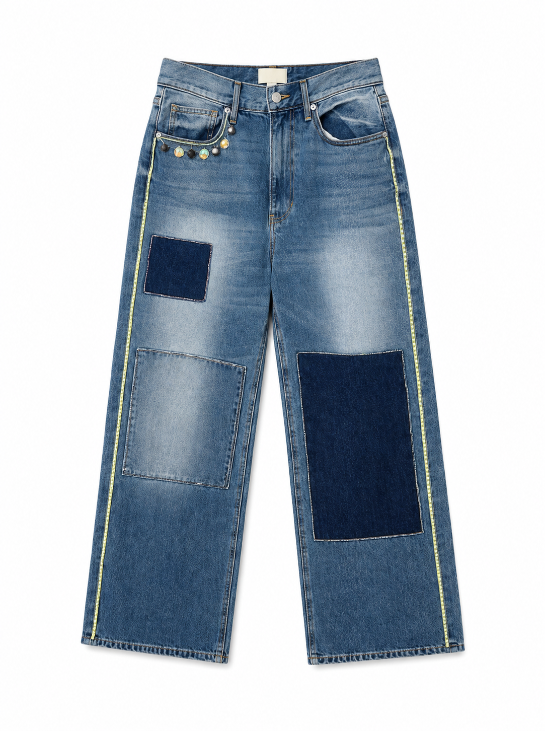 Denim Patch Jeans