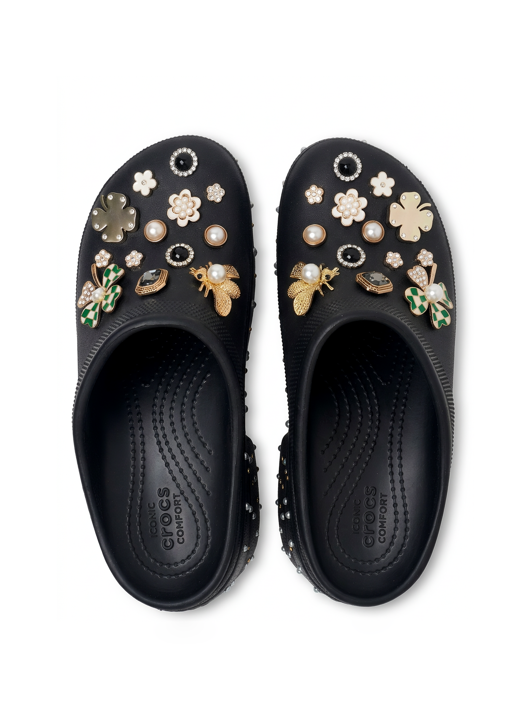 Embellished Platform Clogs