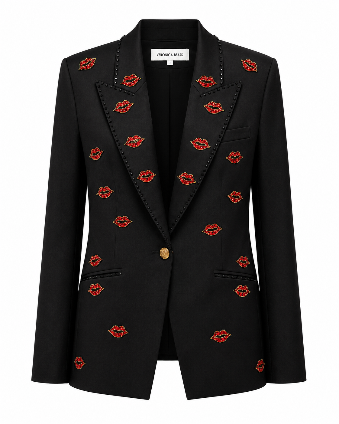 Black Blazer Lip Embellishments