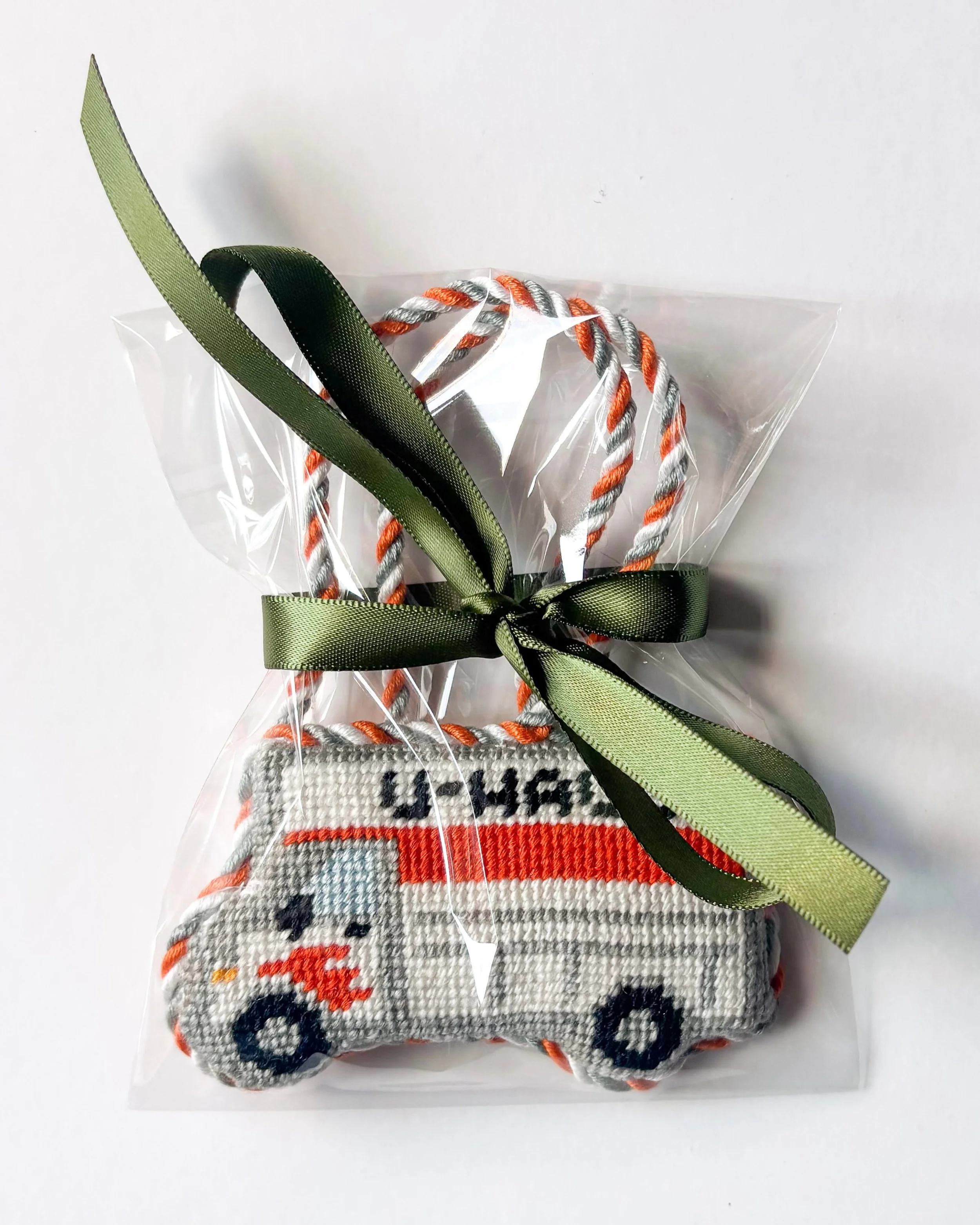 A few special finishes that headed home last week ✨

I especially loved this U-Haul stitched to celebrate a move first home 🏡 We added &ldquo;Our first home&rdquo; embroidery on the back and a 2026 charm to mark the milestone. 

And the sweetest lit