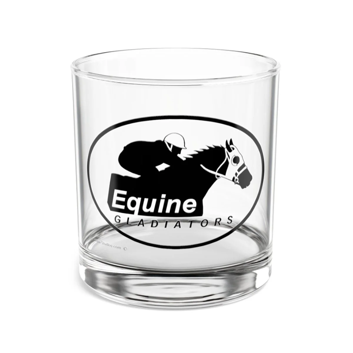 Equine Gladiators Rocks Glass, 10oz
