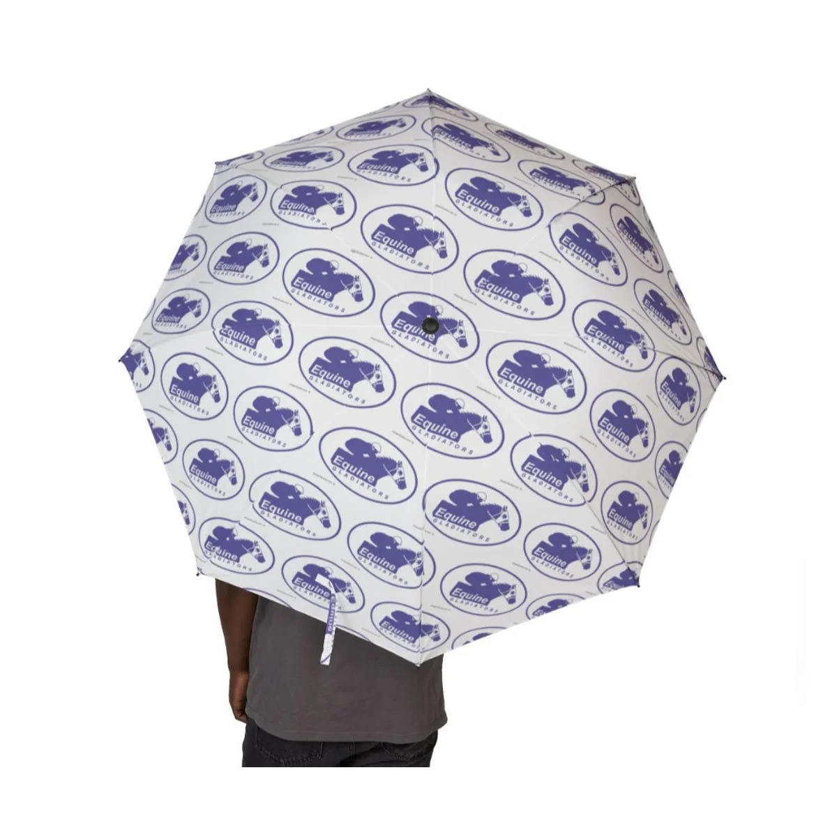 Equine Gladiator Pattern, Foldable Umbrella