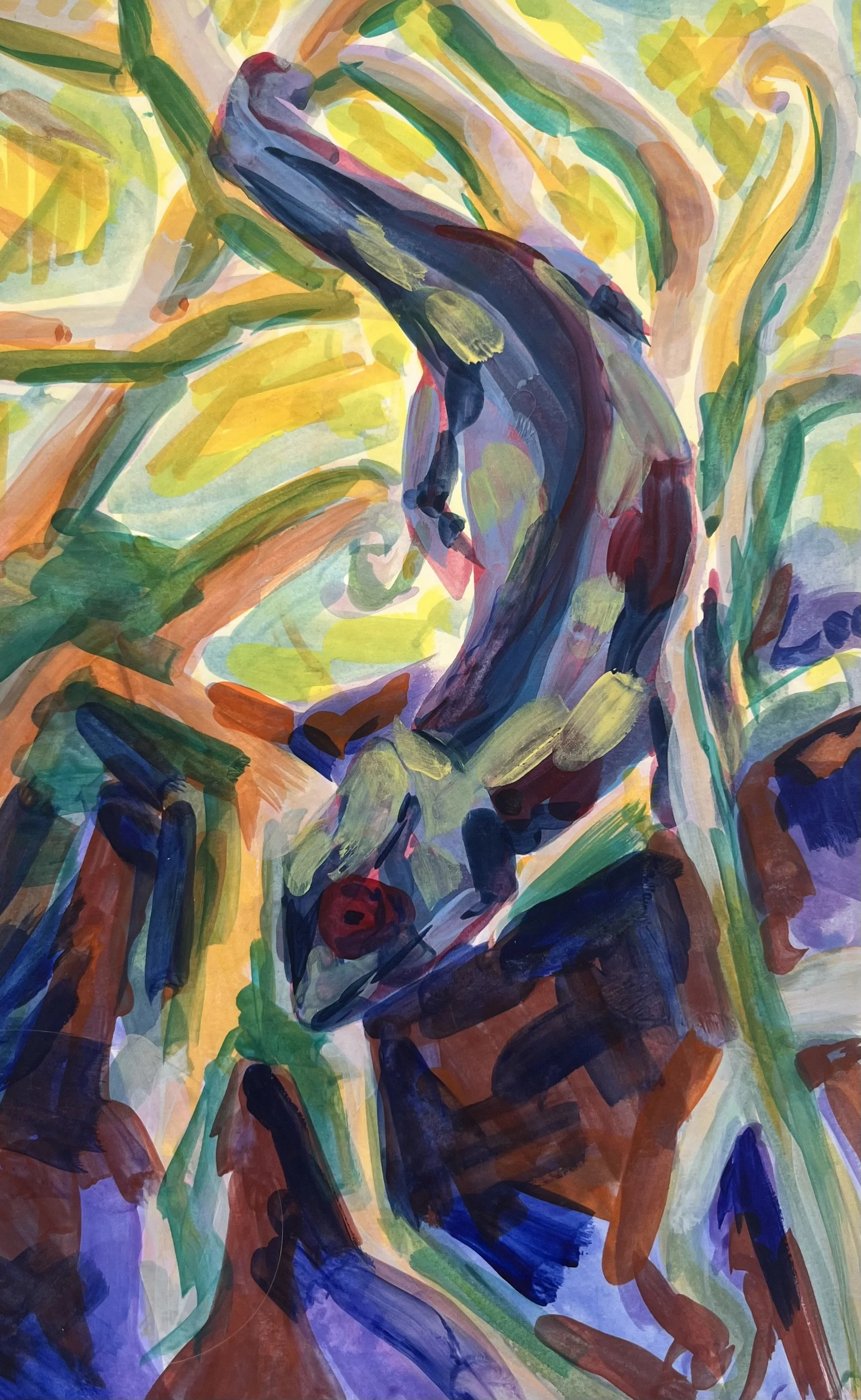 Untitled (2025), Gouache on Paper, 21x29.7cm