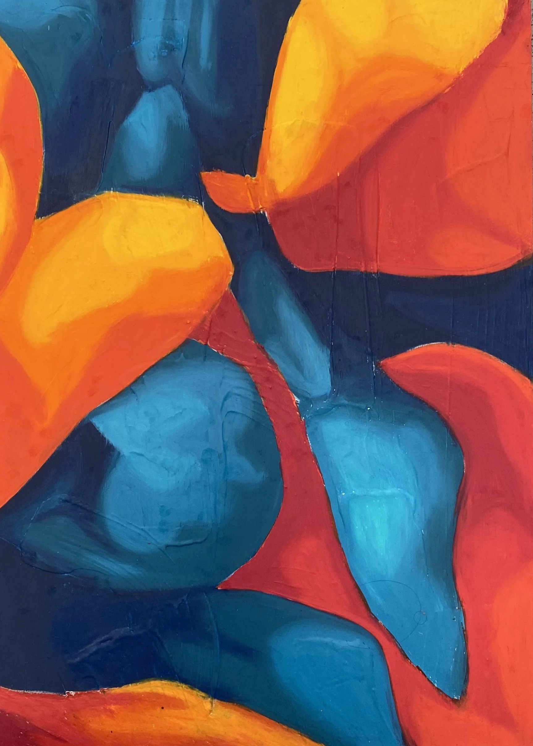 Untitled (2024), Oil Pastels on Wooden Board, 29x 42cm