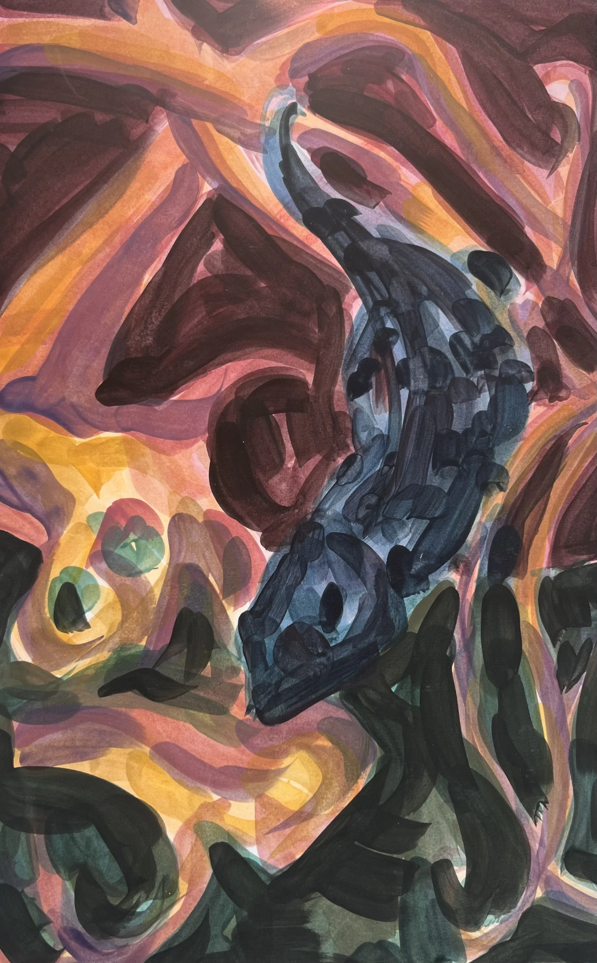 Untitled (2025), Gouache on Paper, 21x29.7cm