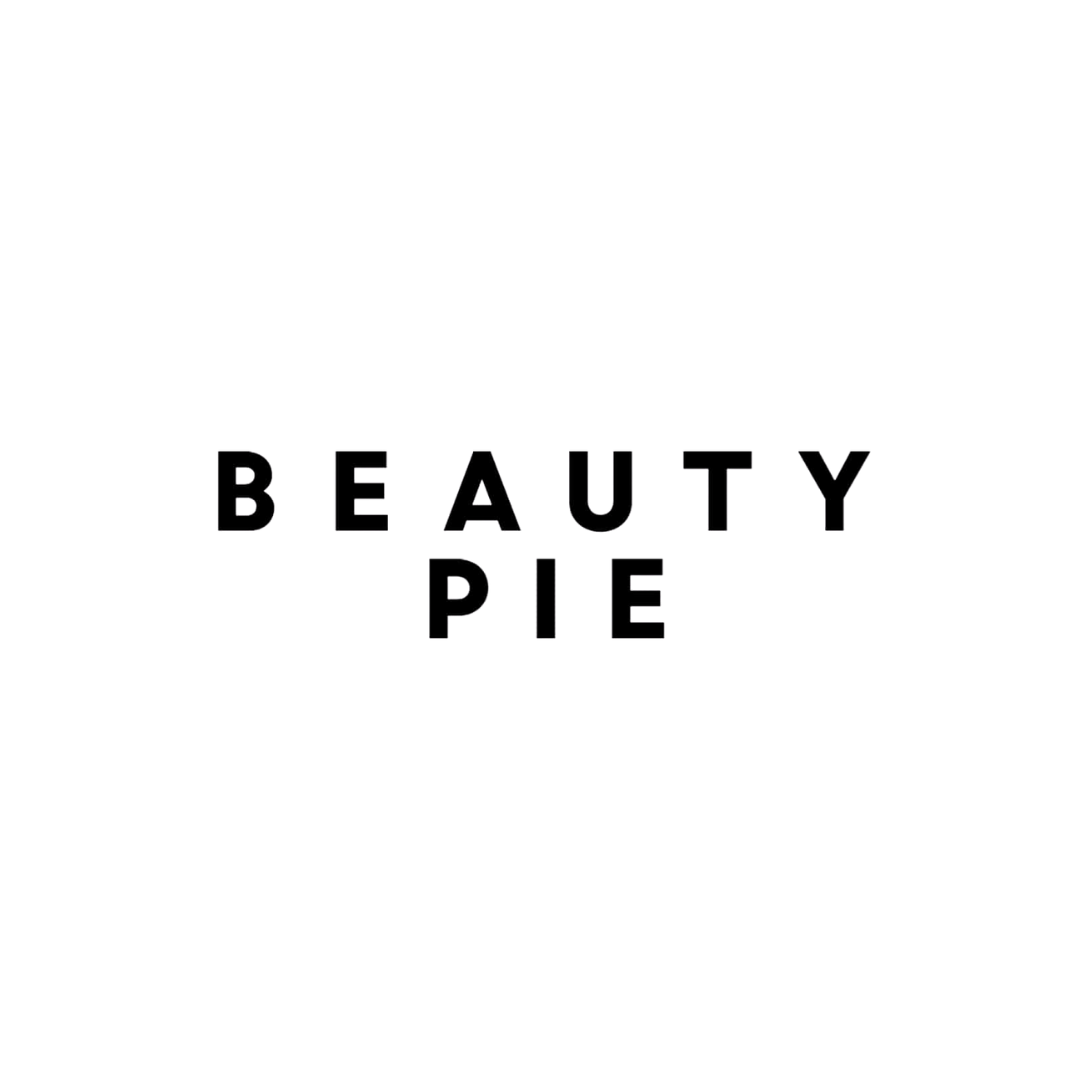 Black logo with the words 'Beauty Pie' in stylized font.