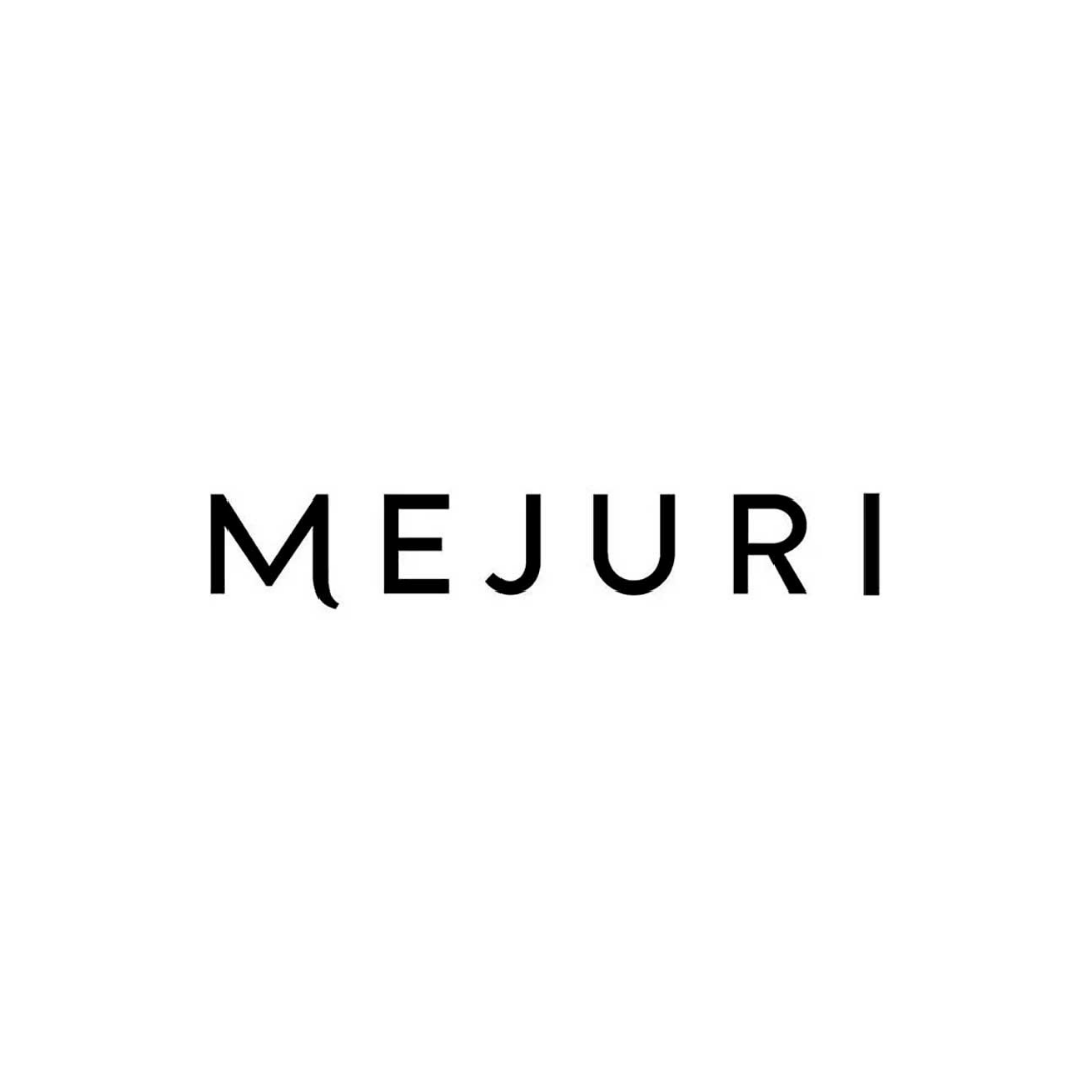 Black text reading "MEJURI" on a plain white background.