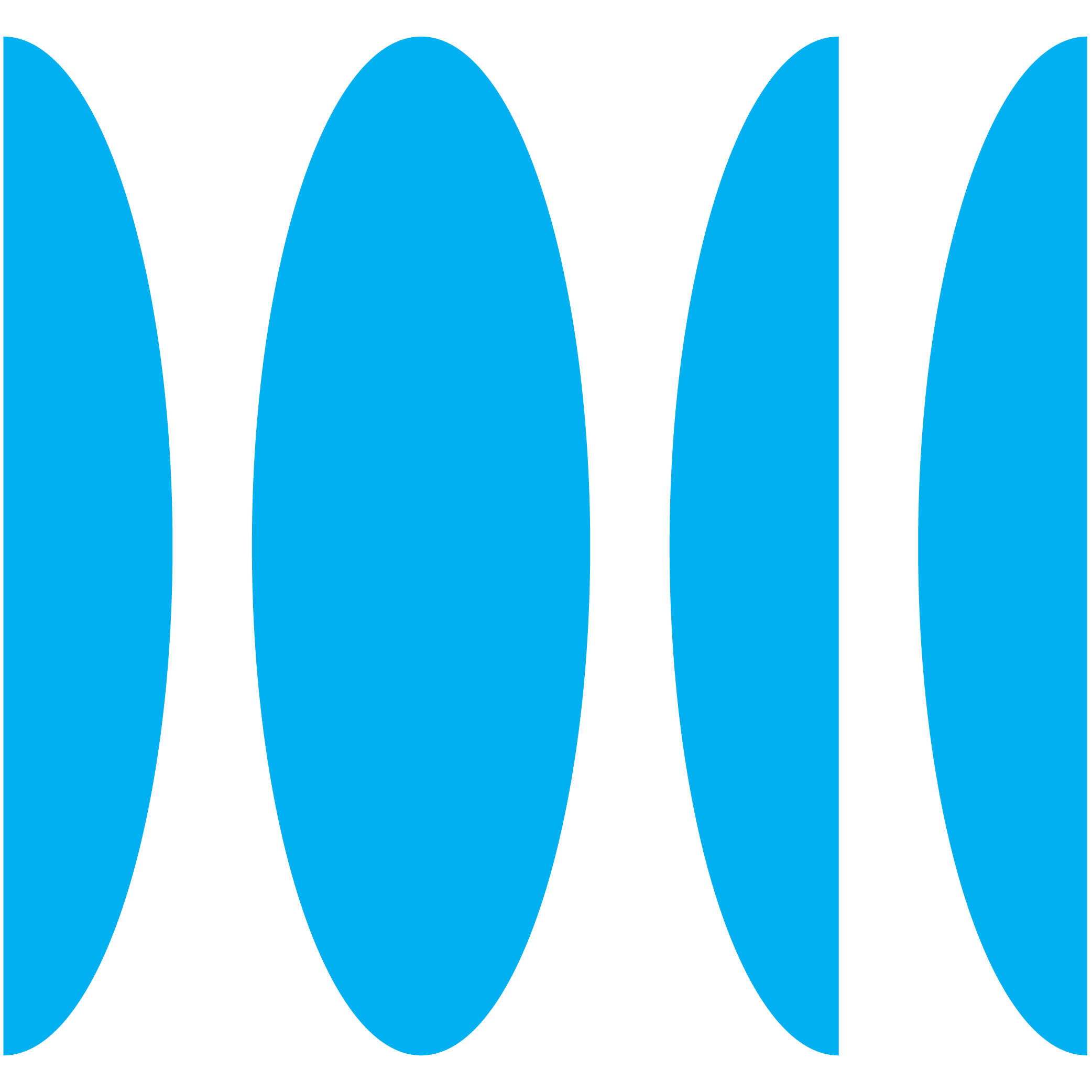 Imagem com fundo preto e elementos em azul formando uma figura geométrica abstrata