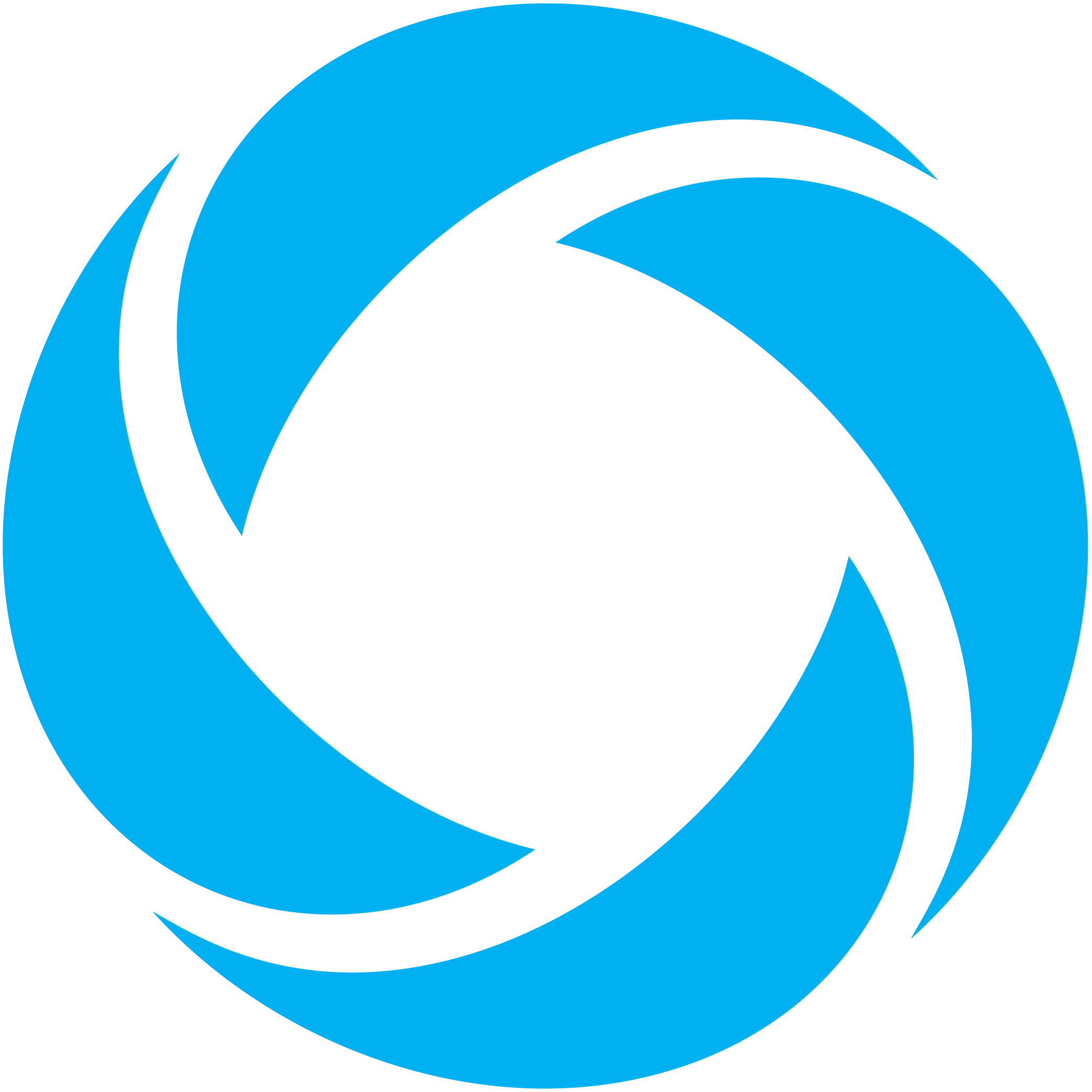 Logotipo da Petrobras, companhia brasileira de petróleo, com formato de uma gota azul e detalhes em preto.