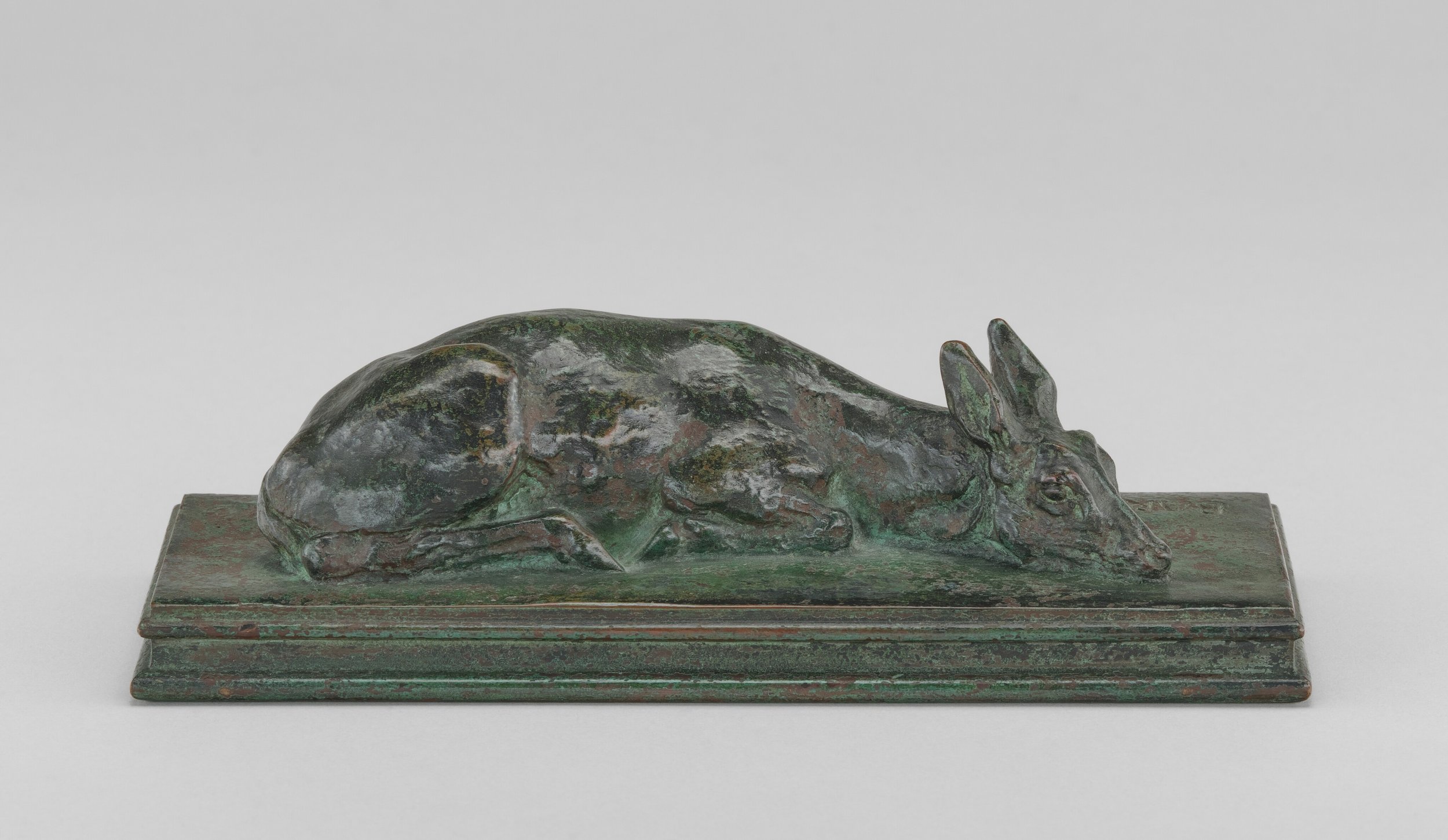 Fawn Reclining model 1840, cast by 1874  Antoine-Louis Barye