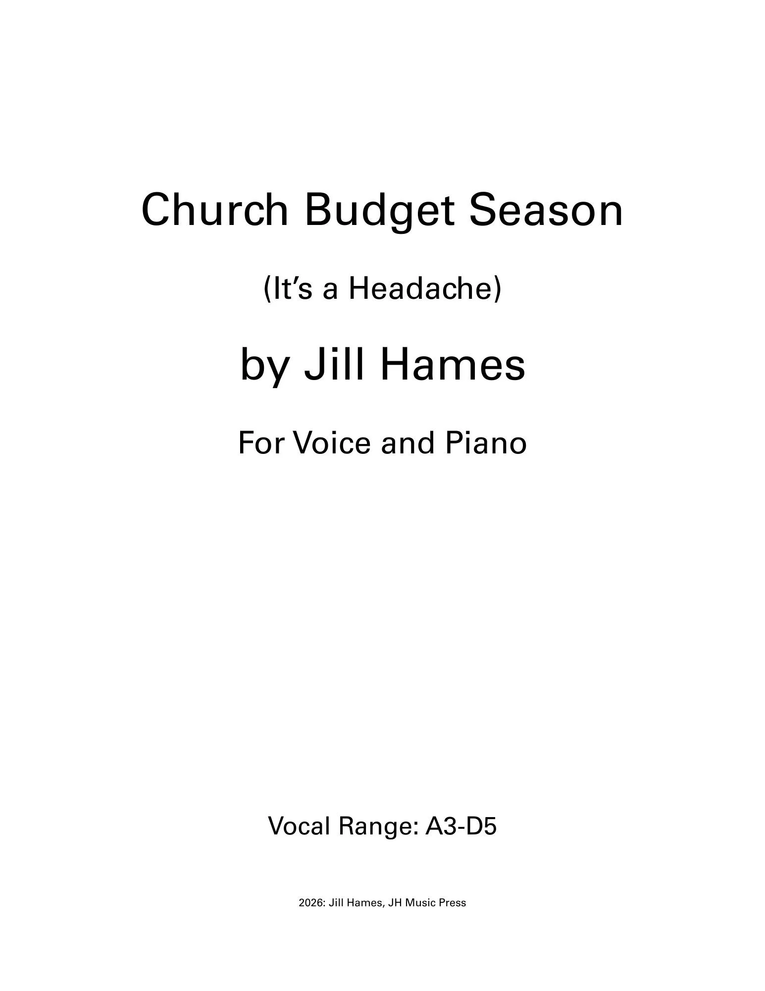 Church Budget Season
