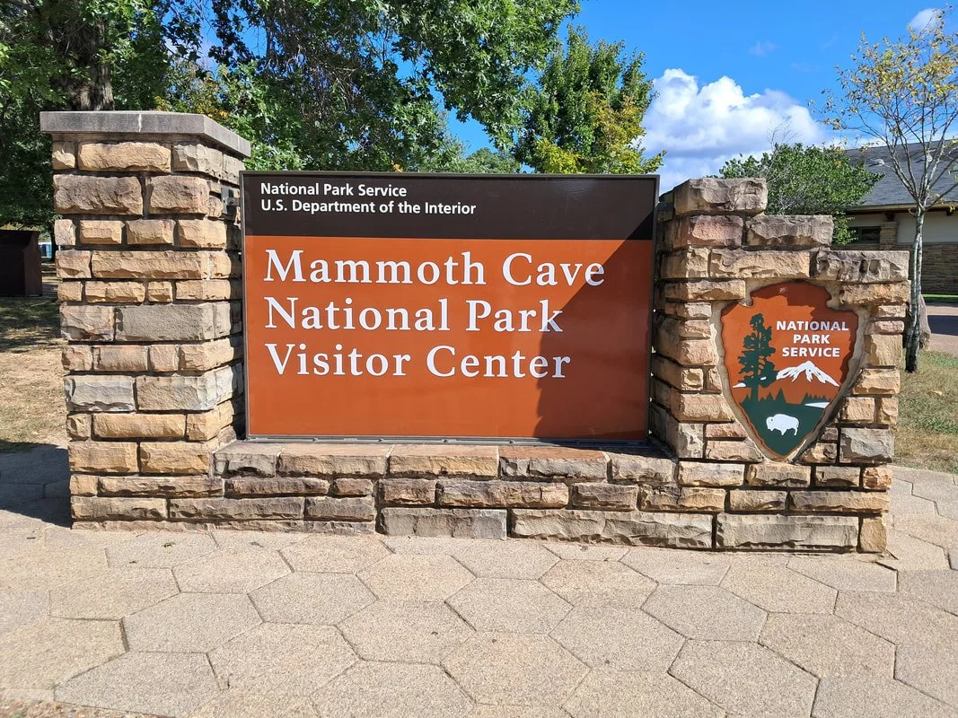 Sign for Mammoth Cave National Park Visitor Center