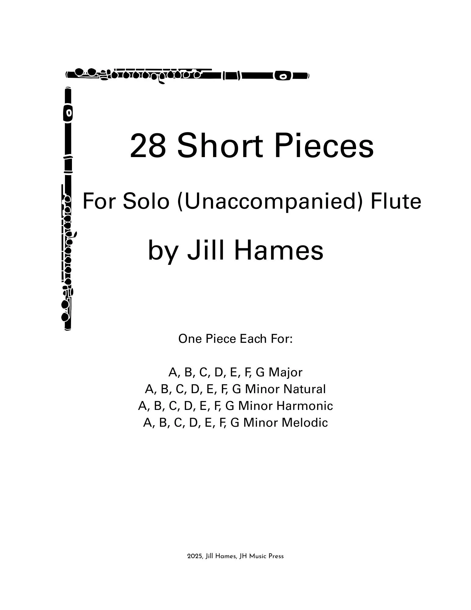 28 Short Pieces for Solo Unaccompanied Flute