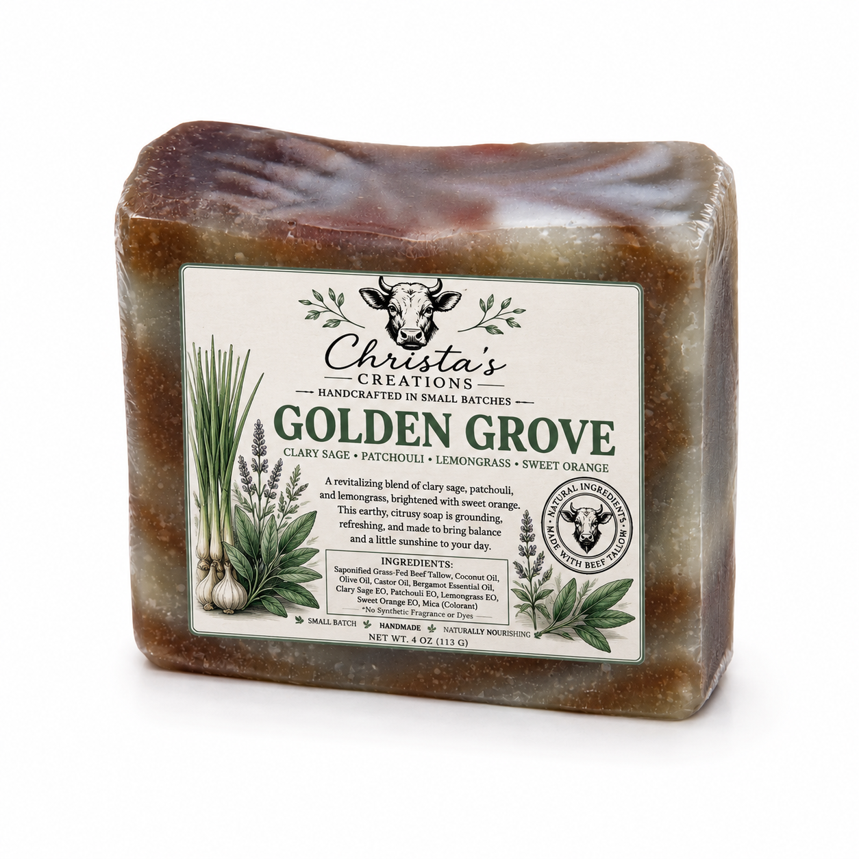 Golden Grove – Grass-Fed Beef Tallow Soap