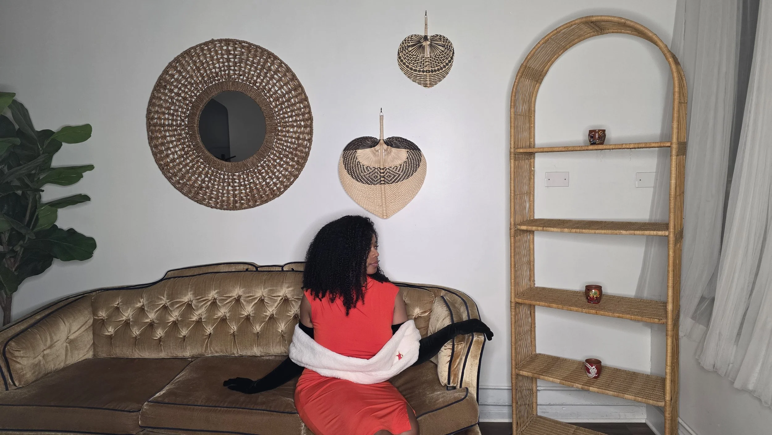 Luxe Tea Founder Tiara Starks seated
